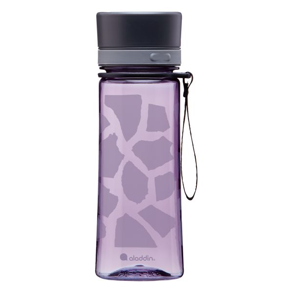 Trinkflasche AVEO 0,35L Violet Purple mit Grafik im Wasserfilter Fachhandel lavito