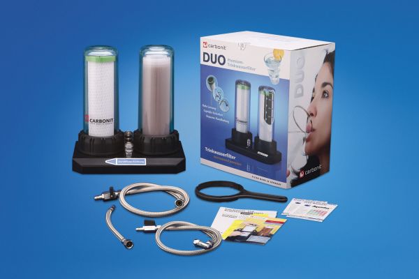 Carbonit Untertisch-Wasserfilter DUO-HP mit Kalkpatrone und NFP Premium vom wasserfilter-handel.de